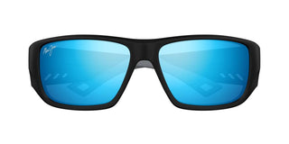 Maui Jim Keha Mj0663s Men Black Squared Sunglasses