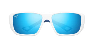 Maui Jim Keha Mj0663s Men White Squared Sunglasses