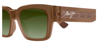Maui Jim Kenui Mj0642s Men Brown Geometric Sunglasses
