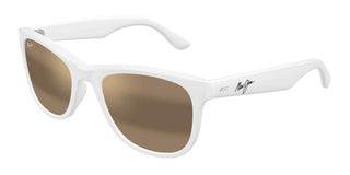 Maui Jim Kikonia Xl Mj0693s Unisex White Squared Sunglasses