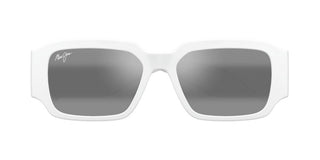 Maui Jim Kupale Mj0639s Unisex White Rectangle Sunglasses