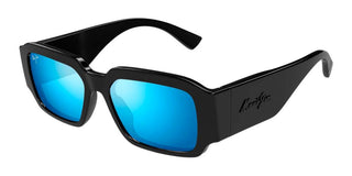 Maui Jim Kupale Mj0639s Unisex Black Rectangle Sunglasses