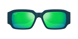 Maui Jim Kupale Mj0639s Unisex Blue Rectangle Sunglasses