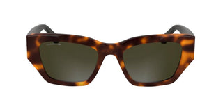Lacoste L6053s Women Havana Squared Sunglasses