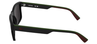 Lacoste L6076S men Black Rectangle Sunglasses