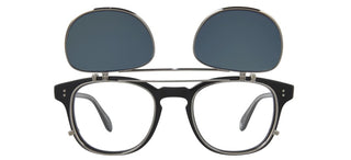 GARRETT LEIGHT LANGLEY CLIP unisex Silver Squared Eyeglasses