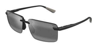 Maui Jim Laulima Af Mj0656sa Men Black Geometric Sunglasses