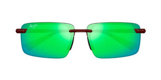 Maui Jim Laulima Af Mj0656sa Men Brown Geometric Sunglasses