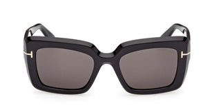 Tom Ford LEILA-02 FT1318 unisex Black Rectangle Sunglasses