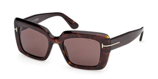 Tom Ford LEILA-02 FT1318 unisex Havana Rectangle Sunglasses