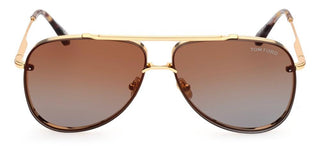 Tom Ford Leon Ft1071 Unisex Gold Pilot Sunglasses