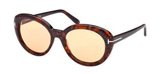 Tom Ford LILY-02 FT 1009 women Havana Butterfly Sunglasses