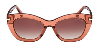 Tom Ford LINDA-02 FT1285 unisex Orange Butterfly Sunglasses