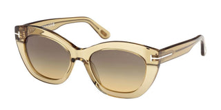 Tom Ford LINDA-02 FT1285 unisex Yellow Butterfly Sunglasses