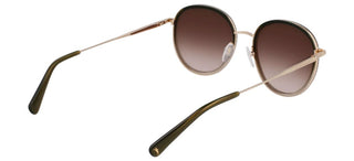 Longchamp Lo176s Unisex Gold Round Sunglasses