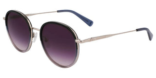 Longchamp Lo176s N Women Silver Round Sunglasses