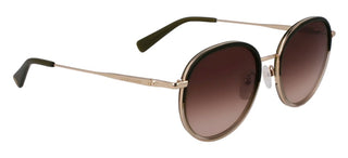 Longchamp Lo176s N Women Gold Round Sunglasses