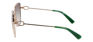 Longchamp Lo177s N Women Gold Butterfly Sunglasses