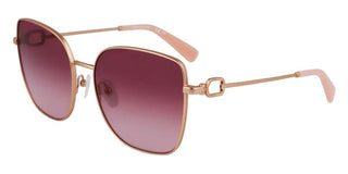 Longchamp Lo177s N Women Rose Gold Butterfly Sunglasses