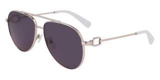 Longchamp Lo178s N Women Silver Pilot Sunglasses