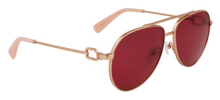 Longchamp Lo178s N Women Rose Gold Pilot Sunglasses