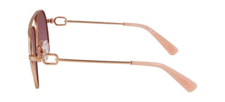 Longchamp Lo178s N Women Rose Gold Pilot Sunglasses