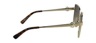 Longchamp Lo181s N Women Gold Squared Sunglasses