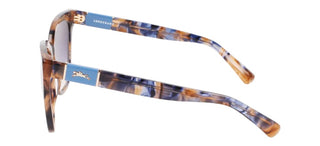 Longchamp Lo696s N Women Havana Squared Sunglasses