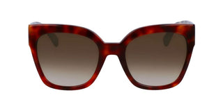Longchamp Lo717s N Women Havana Butterfly Sunglasses