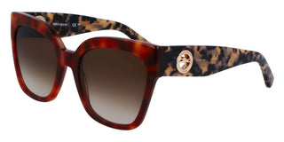 Longchamp Lo717s N Women Havana Butterfly Sunglasses