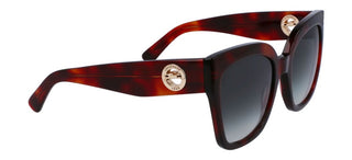 Longchamp Lo717s N Women Havana Butterfly Sunglasses