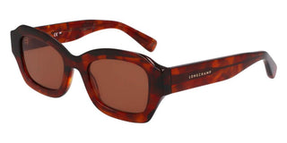 Longchamp Lo749s N Women Brown Rectangle Sunglasses