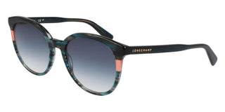Longchamp Lo752s N Women Blue Round Sunglasses