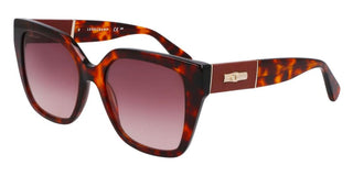 Longchamp Lo754sl N Women Havana Butterfly Sunglasses