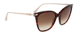 Longchamp Lo757s N Women Havana Squared Sunglasses