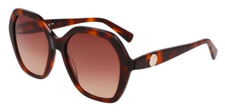 Longchamp Lo759s Unisex Havana Geometric Sunglasses