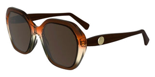 Longchamp Lo759s N Women Brown Geometric Sunglasses