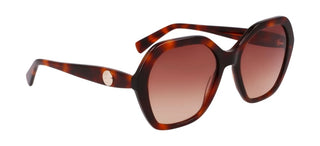 Longchamp Lo759s N Women Havana Geometric Sunglasses