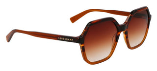 Longchamp Lo760s Unisex Brown Geometric Sunglasses
