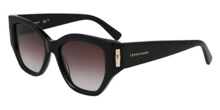 Longchamp Lo764s N Women Black Squared Sunglasses