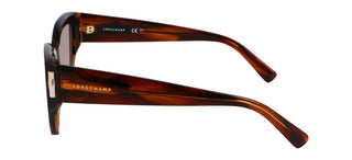 Longchamp Lo764s N Women Brown Squared Sunglasses