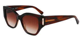 Longchamp Lo764s N Women Brown Squared Sunglasses