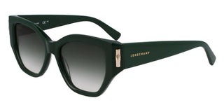 Longchamp Lo764s N Women Green Squared Sunglasses
