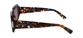 Longchamp Lo765s N Women Blue Rectangle Sunglasses