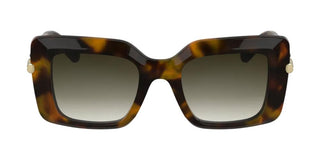 Longchamp Lo776s N Women Havana Squared Sunglasses