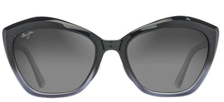 Maui Jim Lotus Mj0827s Women Black Cat Eye Sunglasses
