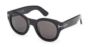 Tom Ford Lucinda Ft1212 Unisex Black Round Sunglasses