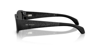 Moncler Lumin Me6014u Unisex Black Rectangle Sunglasses