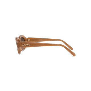 LOEWE Slim LW40157U women Brown Squared Sunglasses