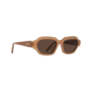 LOEWE Slim LW40157U women Brown Squared Sunglasses